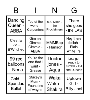 Birthday Bingo Card