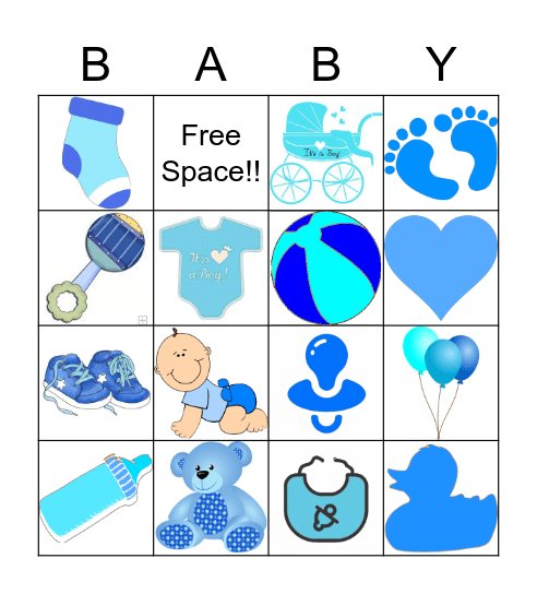 Baby Bingo Card