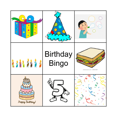 Birthday Bingo Card