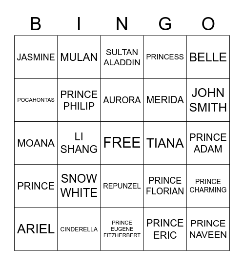 OLIVIA BIRTHDAY BINGO Card