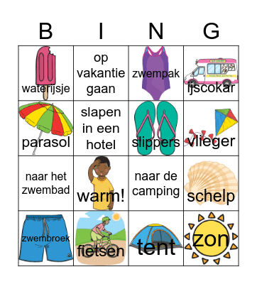 Zomerbingo Card
