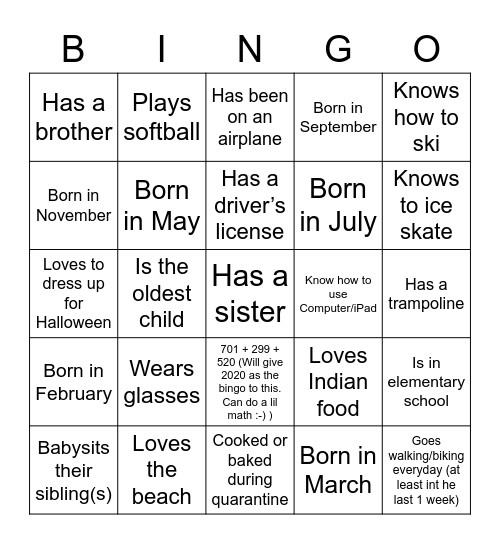 Corona nanda Bingo Card