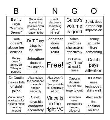 Good boyz Bingo Card