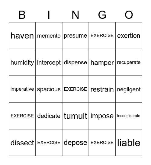 G7 Bingo Card