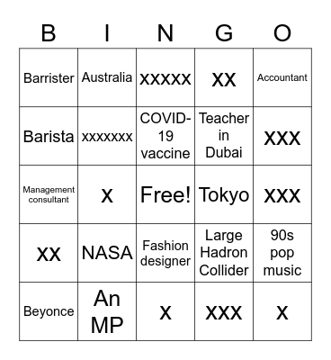 Network Bingo - how are you connected to ... Bingo Card