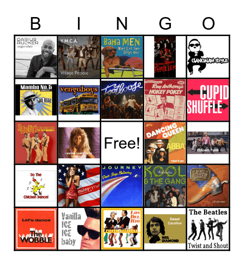Wedding DJ Bingo Card