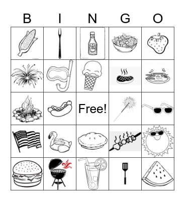BBQ Bingo Card