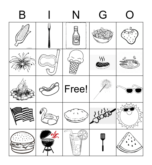 BBQ Bingo Card