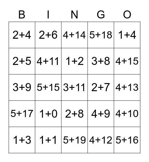Brain Busting Bingo Card