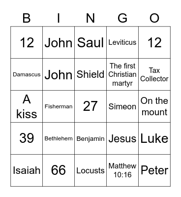 Atmosphere Bingo Card