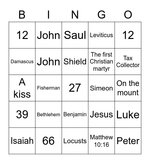 Atmosphere Bingo Card