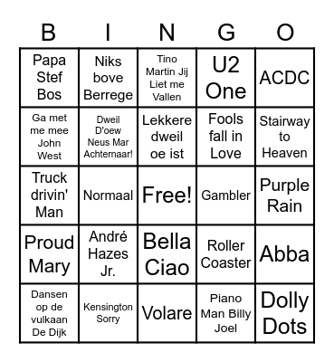 DB de Peperbuskes Bingo Card