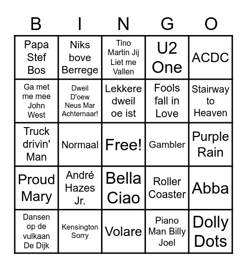 DB de Peperbuskes Bingo Card