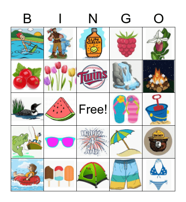MN Summer Bingo Card