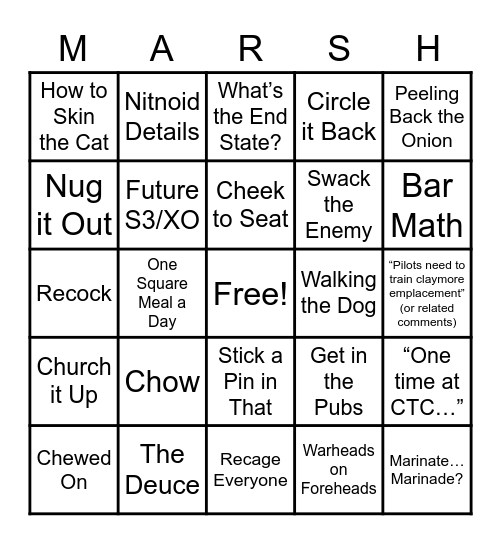 Team 4 BINGO Card