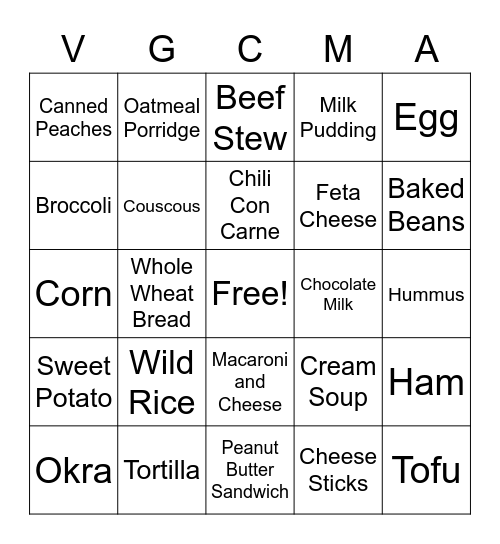 Diabetes Bingo Card