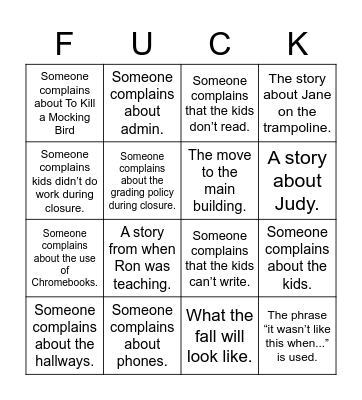 Green Fairies Bingo Card