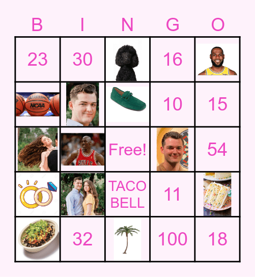 BLAKE BINGO Card
