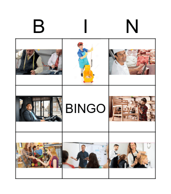 Beroepen Bingo Card