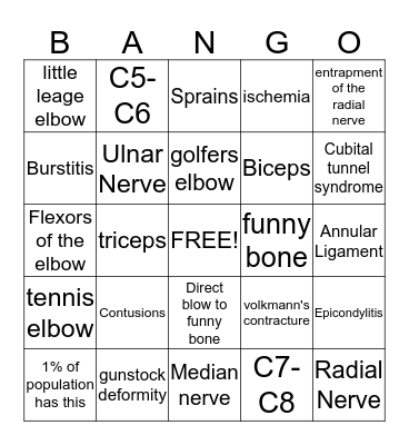Bango Bingo Card