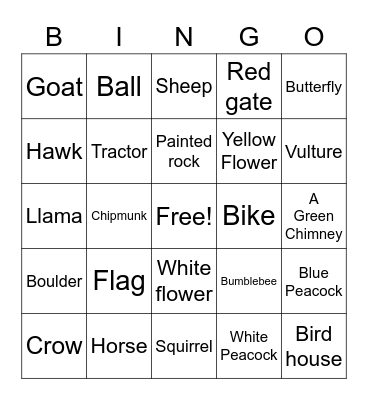 Green Chimneys BINGO!!! Bingo Card