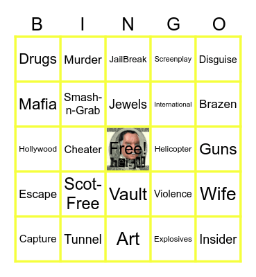 Heist Podcast Bingo! Bingo Card