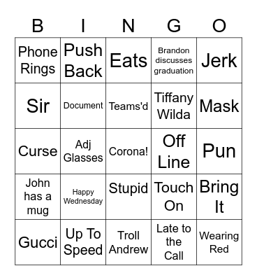 TopBox Bingo Card
