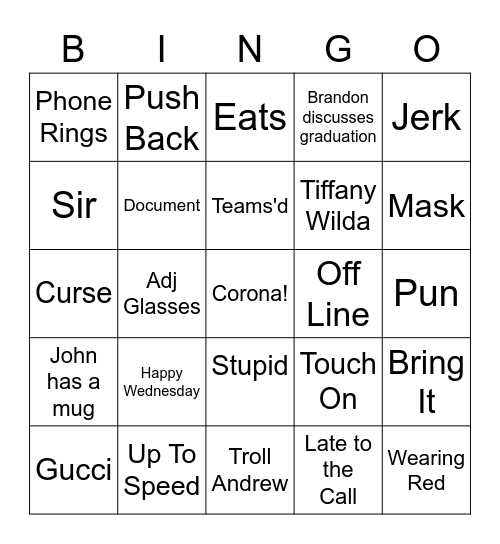 TopBox Bingo Card