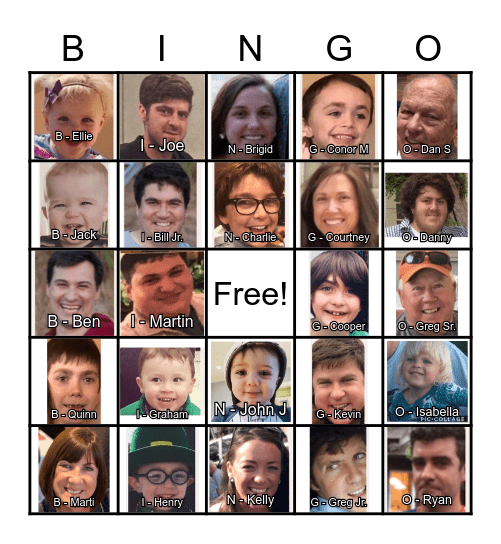 Nanapalooza Bingo Card