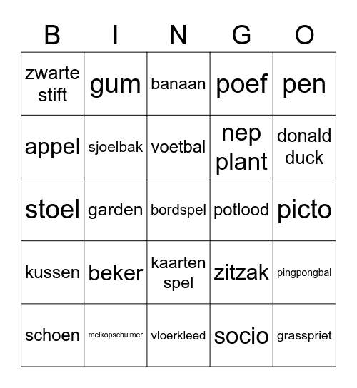 speedboot/raket bingo Card