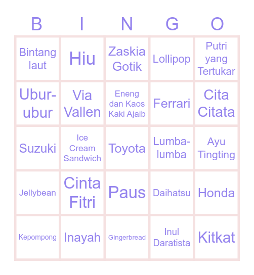 @thephantomark bingo Card