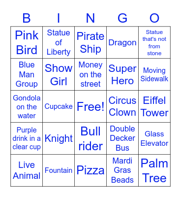 Vegas Baby!!! Bingo Card