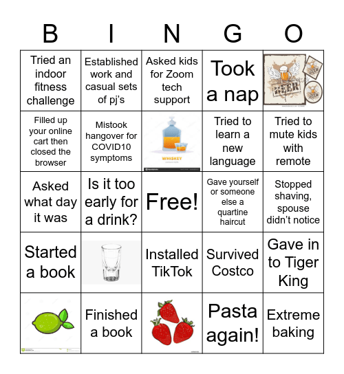 Happy Hour! Bingo Card