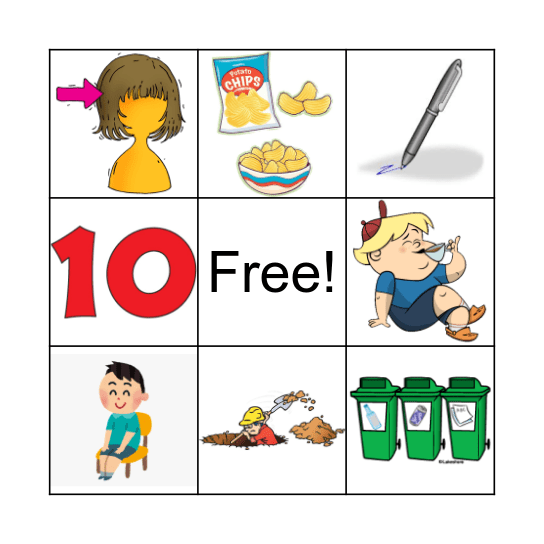 Short "i" sounds BINGO Card