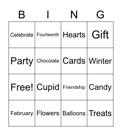 Valentines bingo , Valentines day  Bingo Card