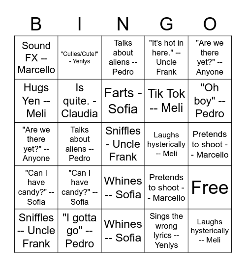 If you don't know, know you know. Bingo Card