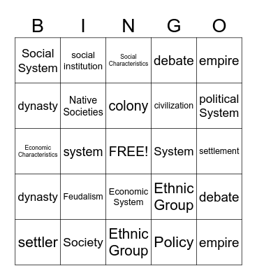 Taylor Berry's Bingo Card Bingo Card