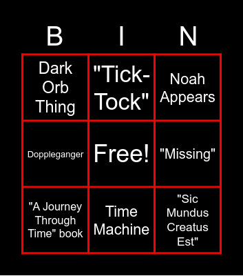 Dark Bingo Card