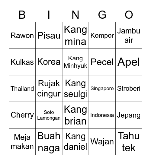 MALIBUNAIGHTS🌻 Bingo Card