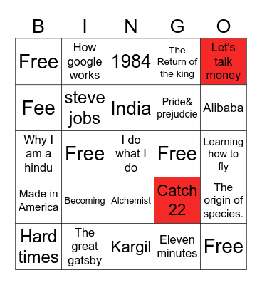 Bookbingo Card