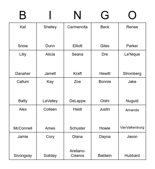 the (ops) office bingo Card