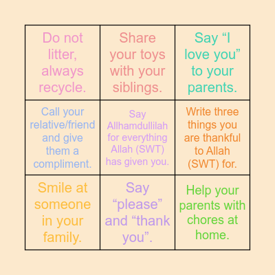 Bingo Card