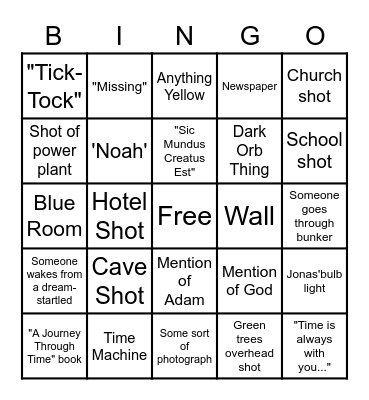 Dark Bingo-Season 2 Bingo Card