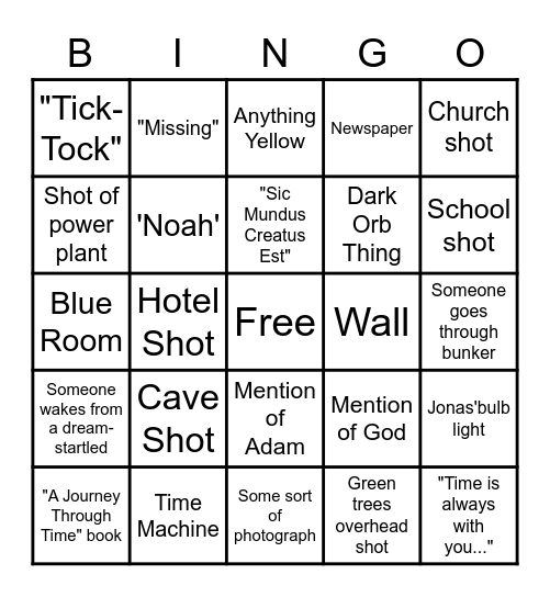 Dark Bingo-Season 2 Bingo Card