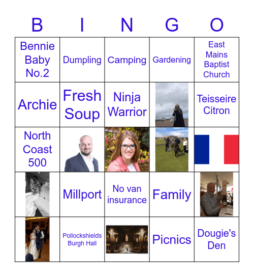 Bennie Bingo Card