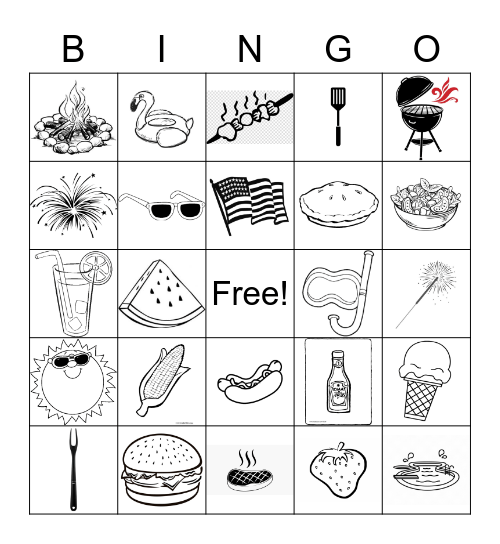 BBQ Bingo Card