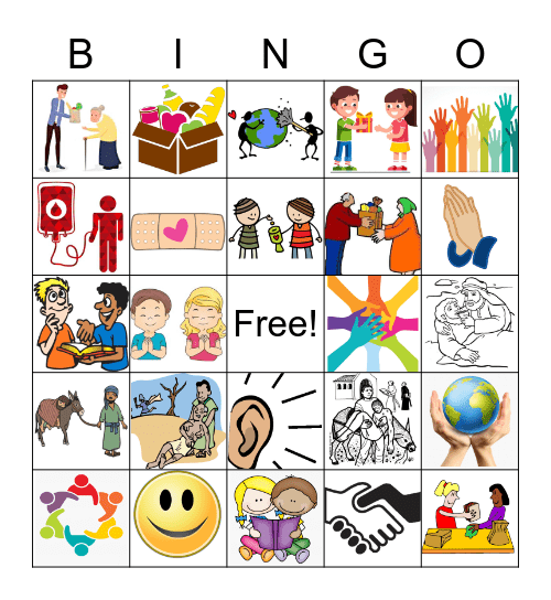 LOVE YOUR NEIGHBOR Bingo Card