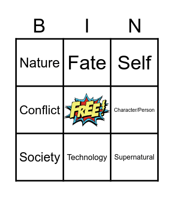 Conflict Bingo Card