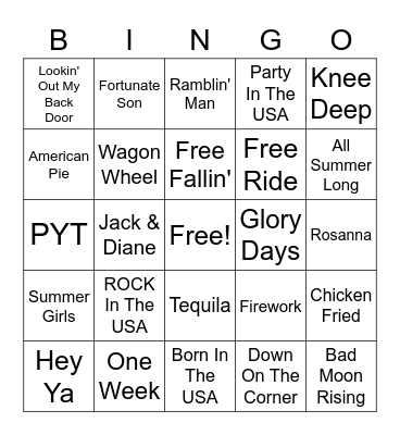 Misc 1 Bingo Card