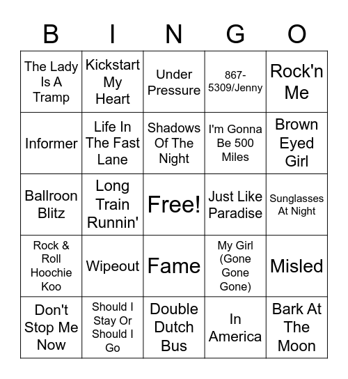 Misc 4 Bingo Card
